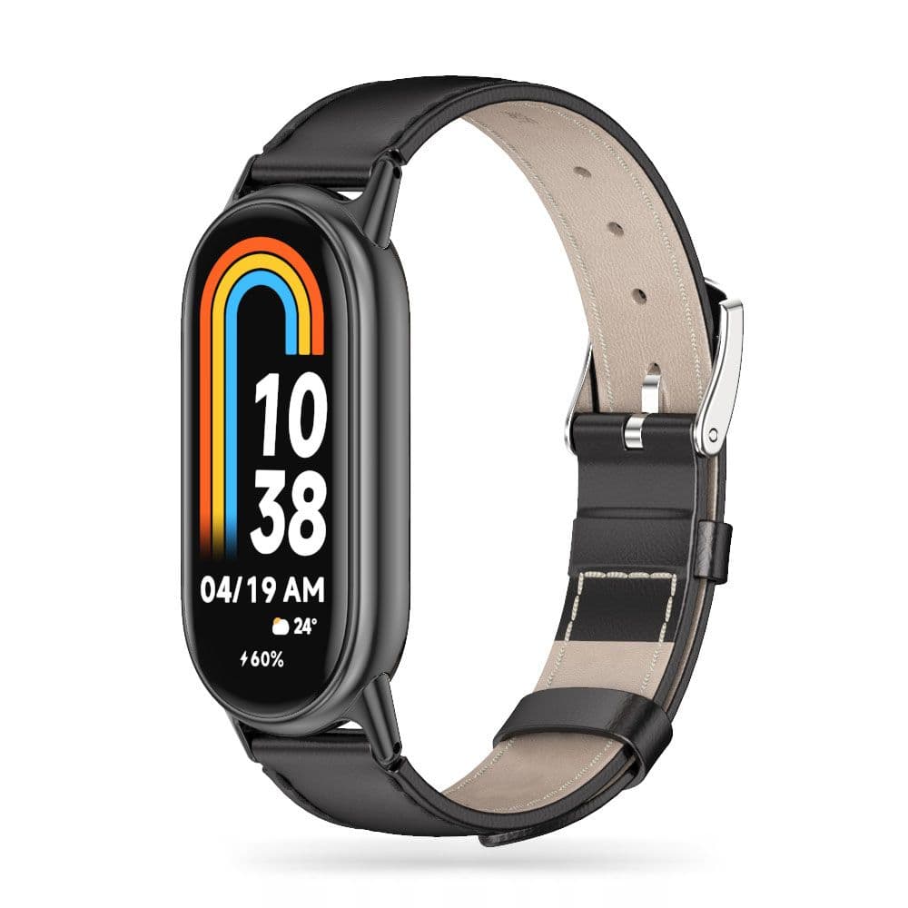 Tech-Protect Leatherfit - Xiaomi Smart Band 8 / 9 / NFC - Μαύρο