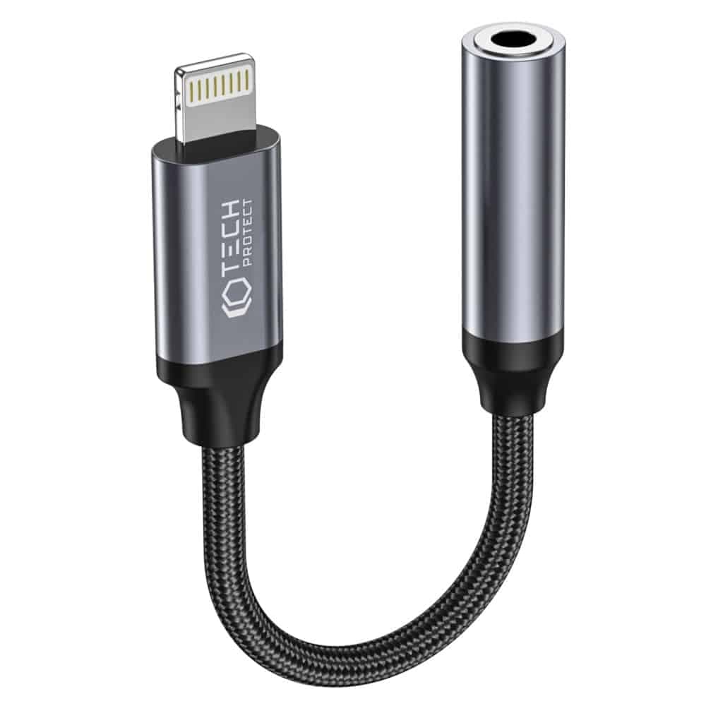 Tech-Protect Ultraboots αντάπτορας Lightning σε Mini Jack 3.5mm μαύρος