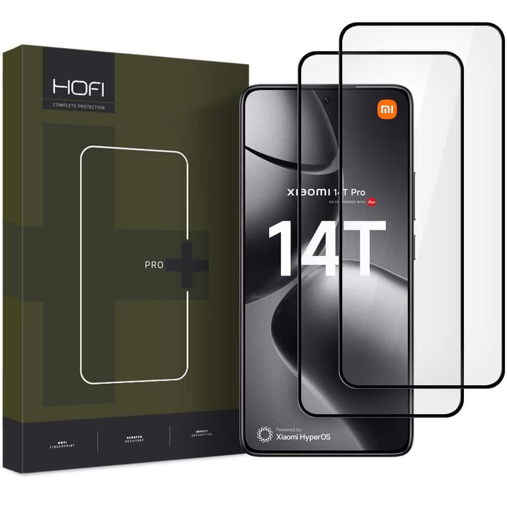 Hofi Glass Pro+ 2-pack γυαλί προστασίας για Xiaomi 14T / 14T Pro μαύρο 1