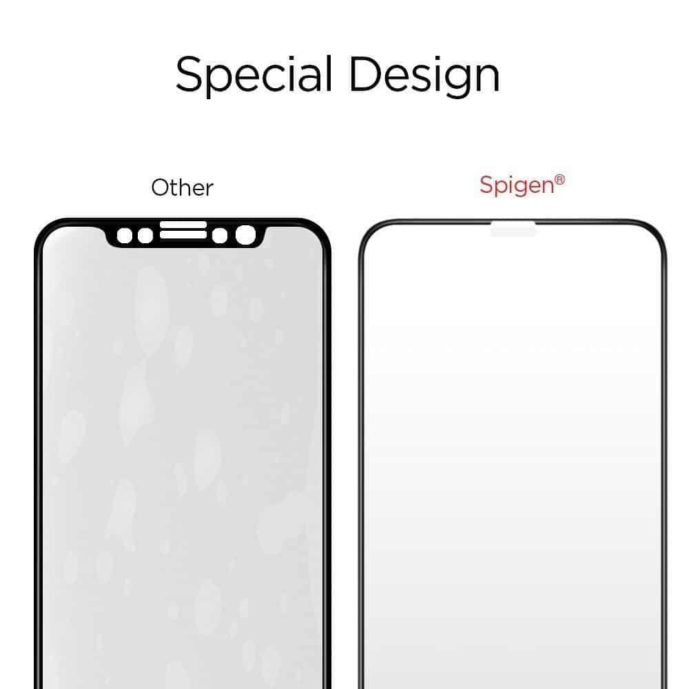 Spigen Glass FC iPhone X / XS / 11 Pro μαύρο 4