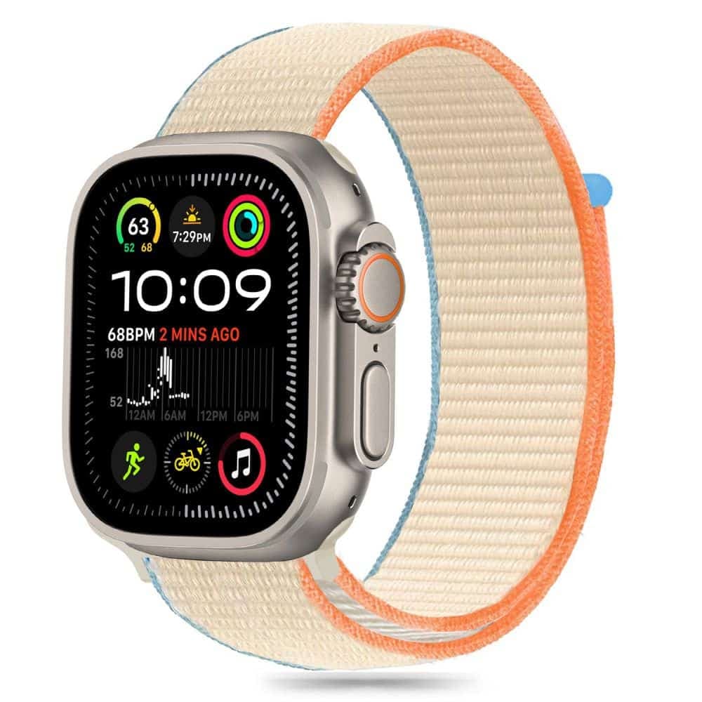 TECH-PROTECT Nylon - θήκη για Apple Watch 6 / 7 8 9 10 SE Ultra 1 2 - Κρέμα