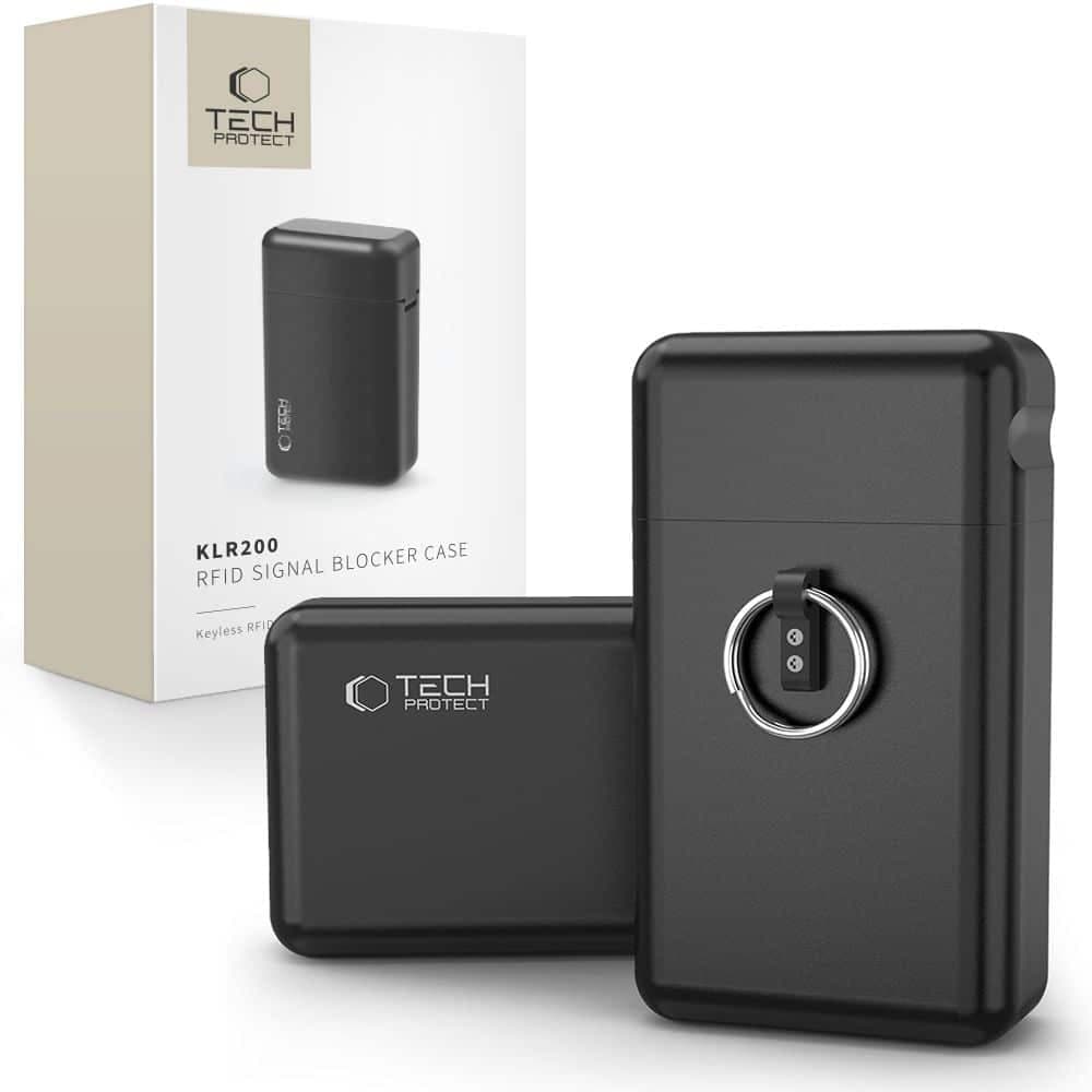 Tech-Protect Faraday KLR200 μεταλλική θήκη RFID σήματος μπλοκαρίσματος μαύρη
