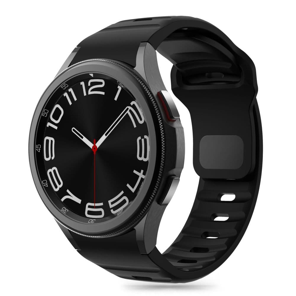 TECH-PROTECT σιλικόνης γραμμή - θήκη για Samsung Galaxy Watch 4 / 5 Pro 6 7 FE - Μαύρο