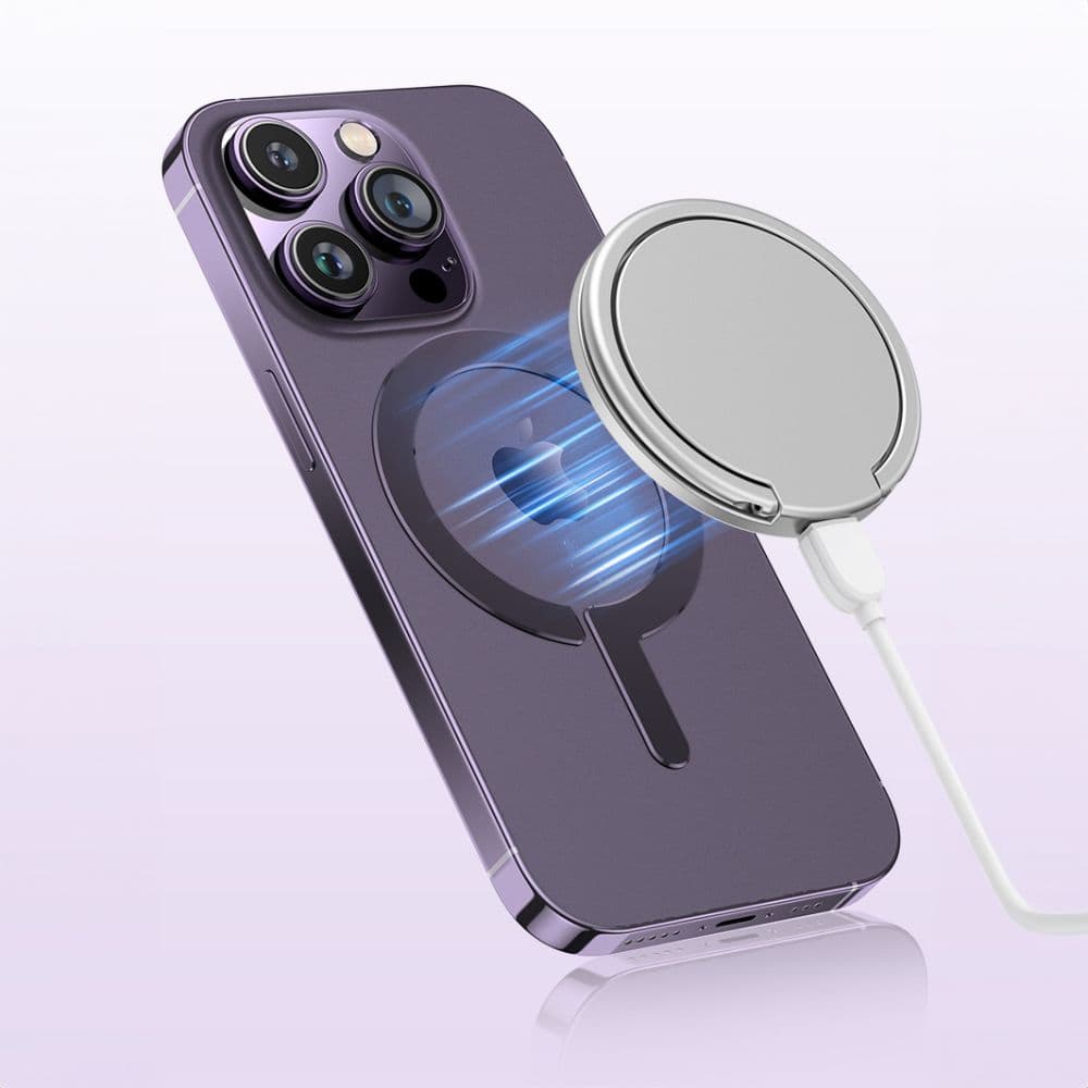 Tech-Protect μεταλλικός δακτύλιος MagSafe universal μαγνητικός δακτύλιος 2-πακέτο μαύρος & ασημί 3