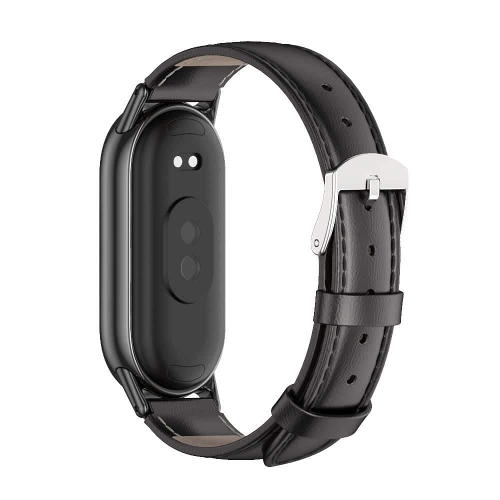 Tech-Protect Leatherfit - Xiaomi Smart Band 8 / 9 / NFC - Μαύρο 2