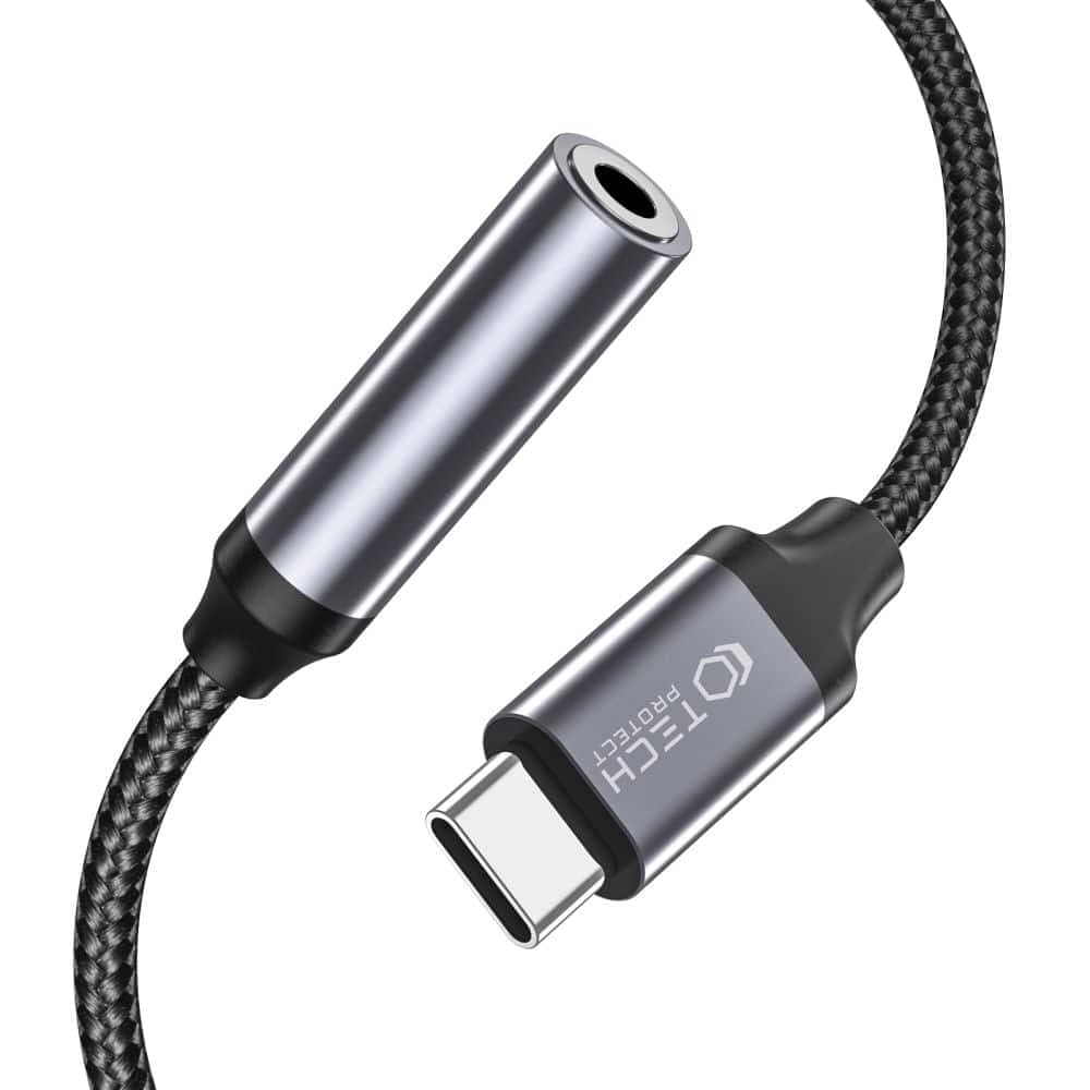 Tech-Protect προσαρμογέας Type-C σε Mini Jack 3.5mm μαύρος 2
