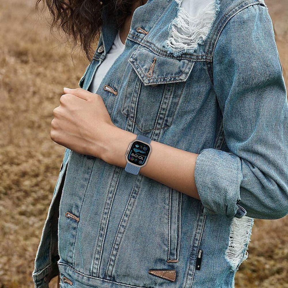 TECH-PROTECT Nylon - θήκη για Apple Watch 6 / 7 8 9 10 SE Ultra 1 2 - Κρέμα 2