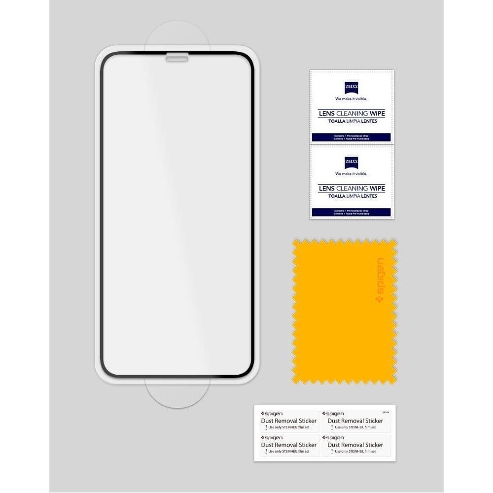 Spigen Glass FC iPhone X / XS / 11 Pro μαύρο 8