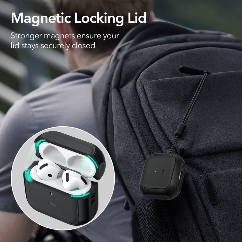 ESR Orbit Halolock MagSafe Apple AirPods 4 μαύρο 2