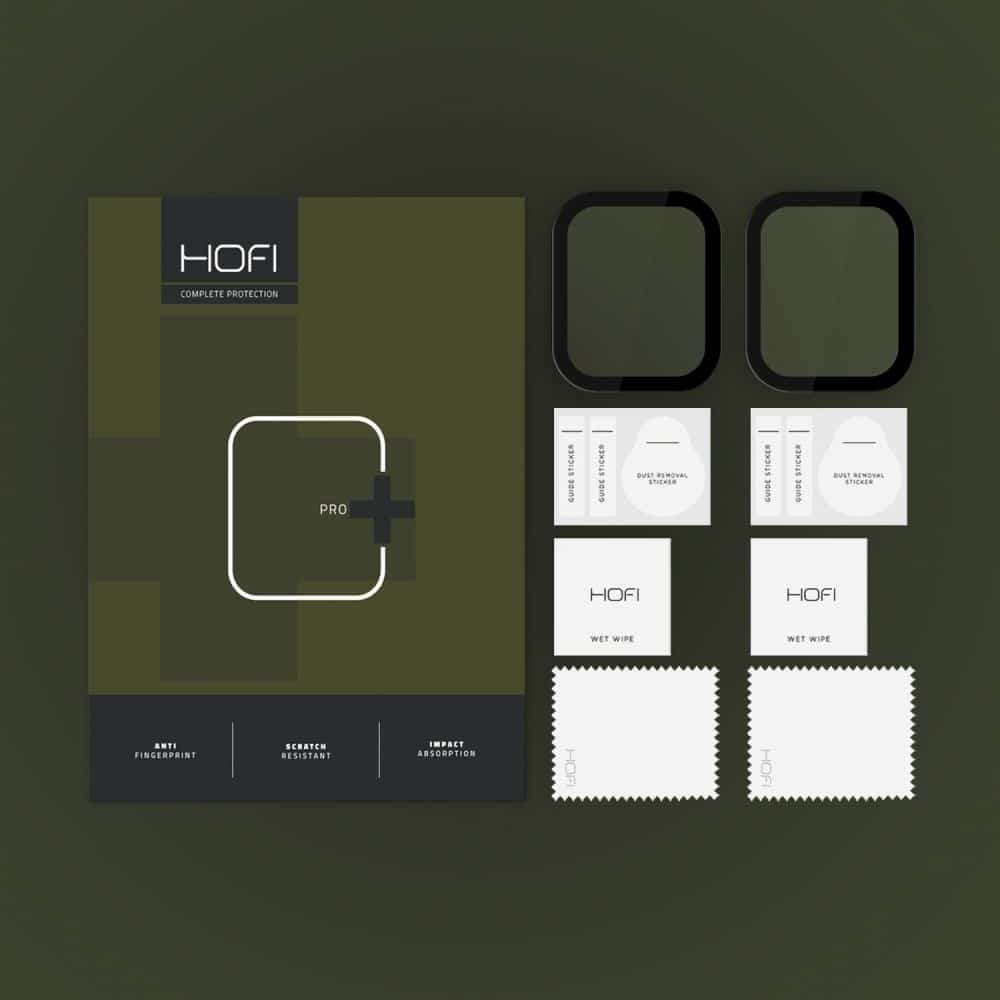 Hofi υβριδικό γυαλί Hybrid Pro+ 2-pack για Apple Watch 10 (42 mm) μαύρο 2