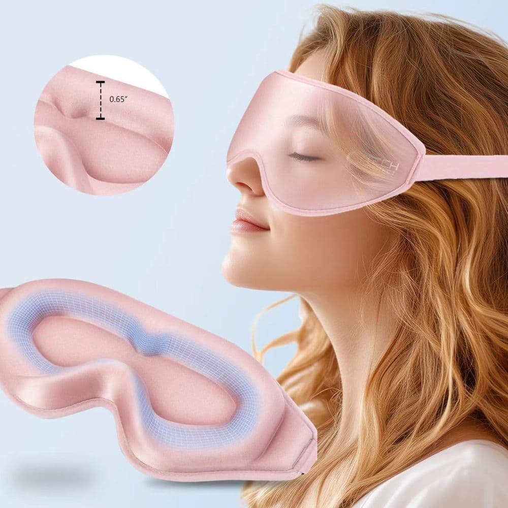 Tech-Protect μάσκα ύπνου EYESHADE ροζ μωρού 3