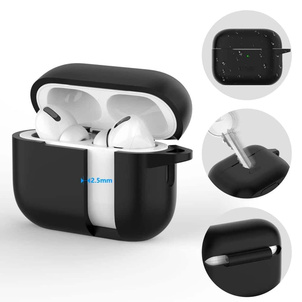 Tech-Protect σιλικόνη γάντζος Apple AirPods Pro 1 / 2 ελαιόλαδο πράσινο 2