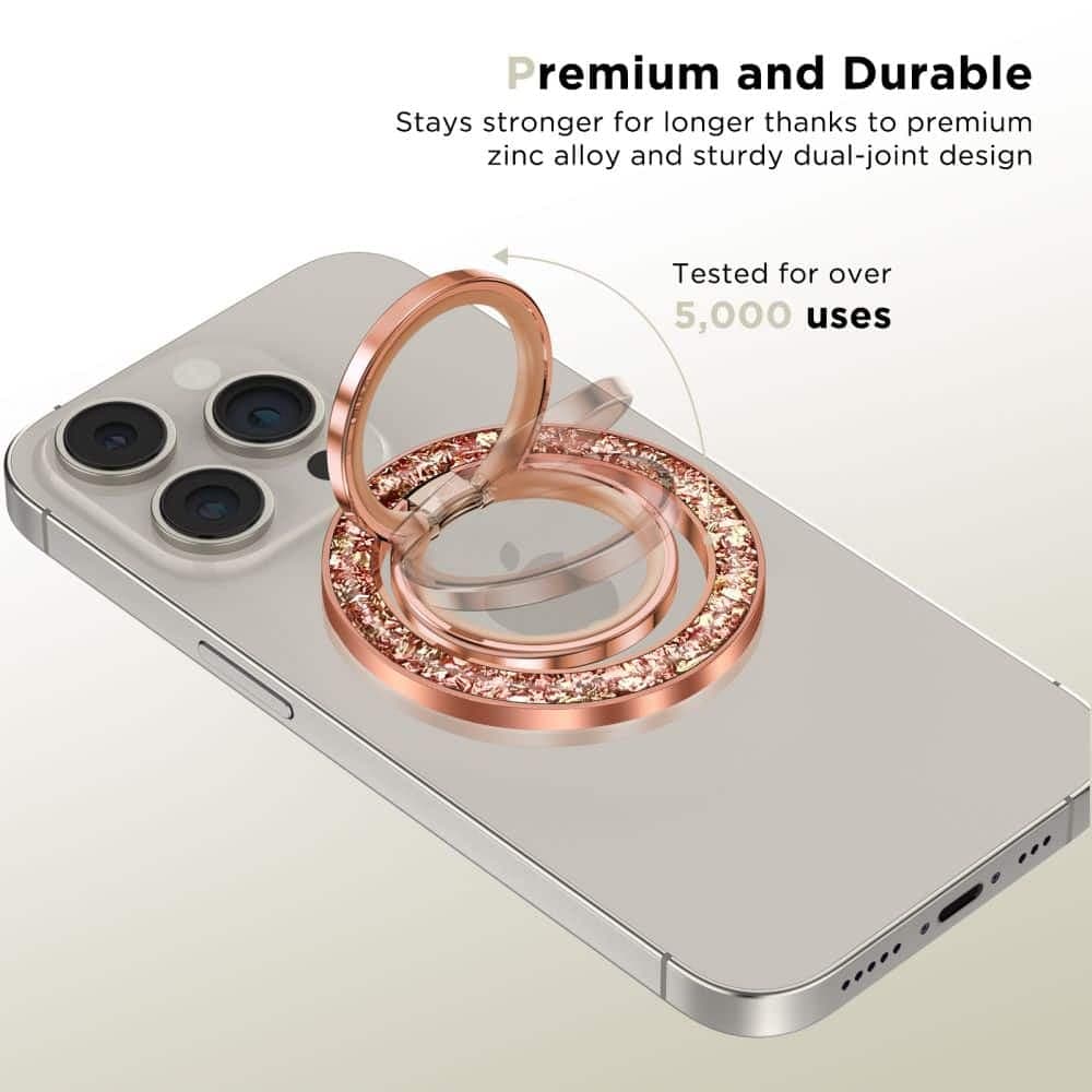 Tech-Protect ΜΜR200 μαγνητικός δακτύλιος MagSafe για τηλέφωνο ροζ χρυσό 2