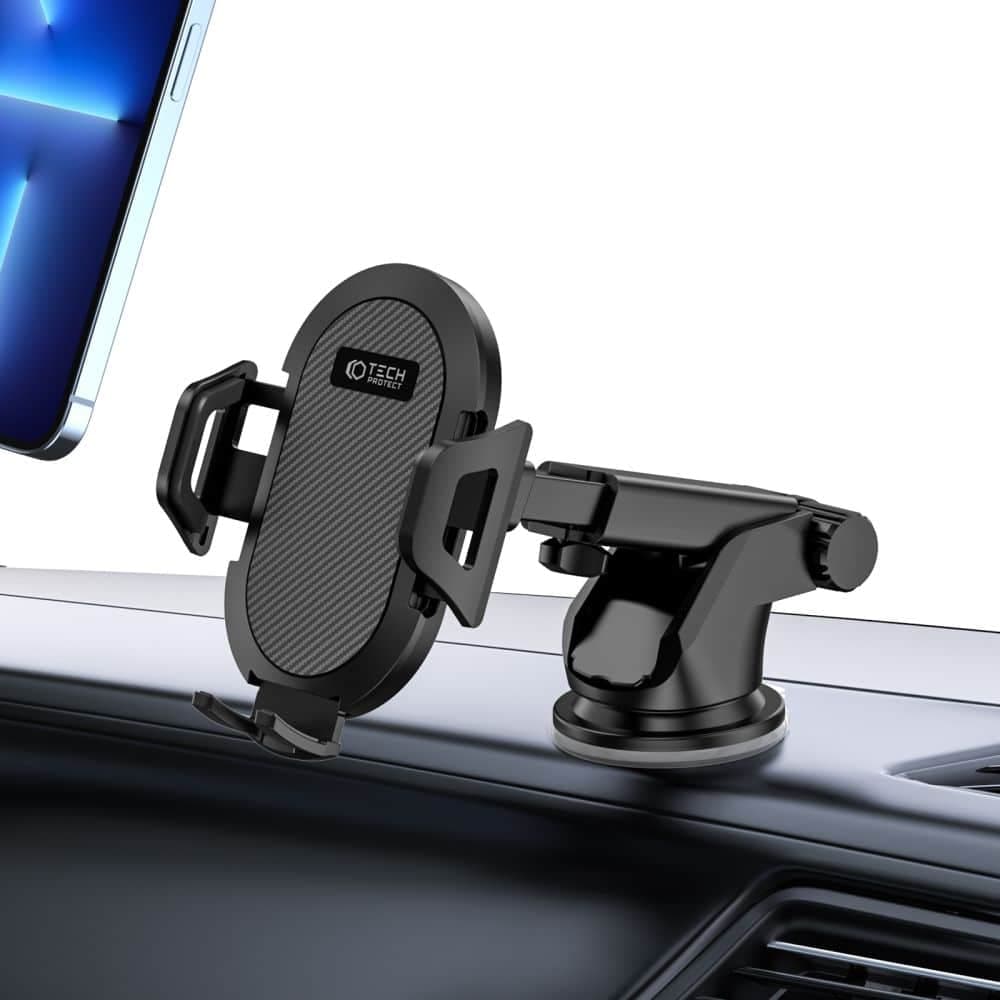 Tech-Protect V1 universal βάση αυτοκινήτου για παρμπρίζ και ταμπλό μαύρη 7