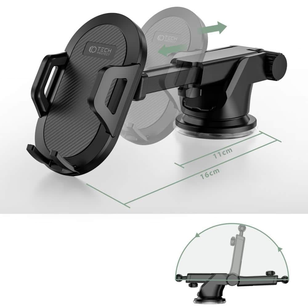 Tech-Protect V1 universal βάση αυτοκινήτου για παρμπρίζ και ταμπλό μαύρη 6