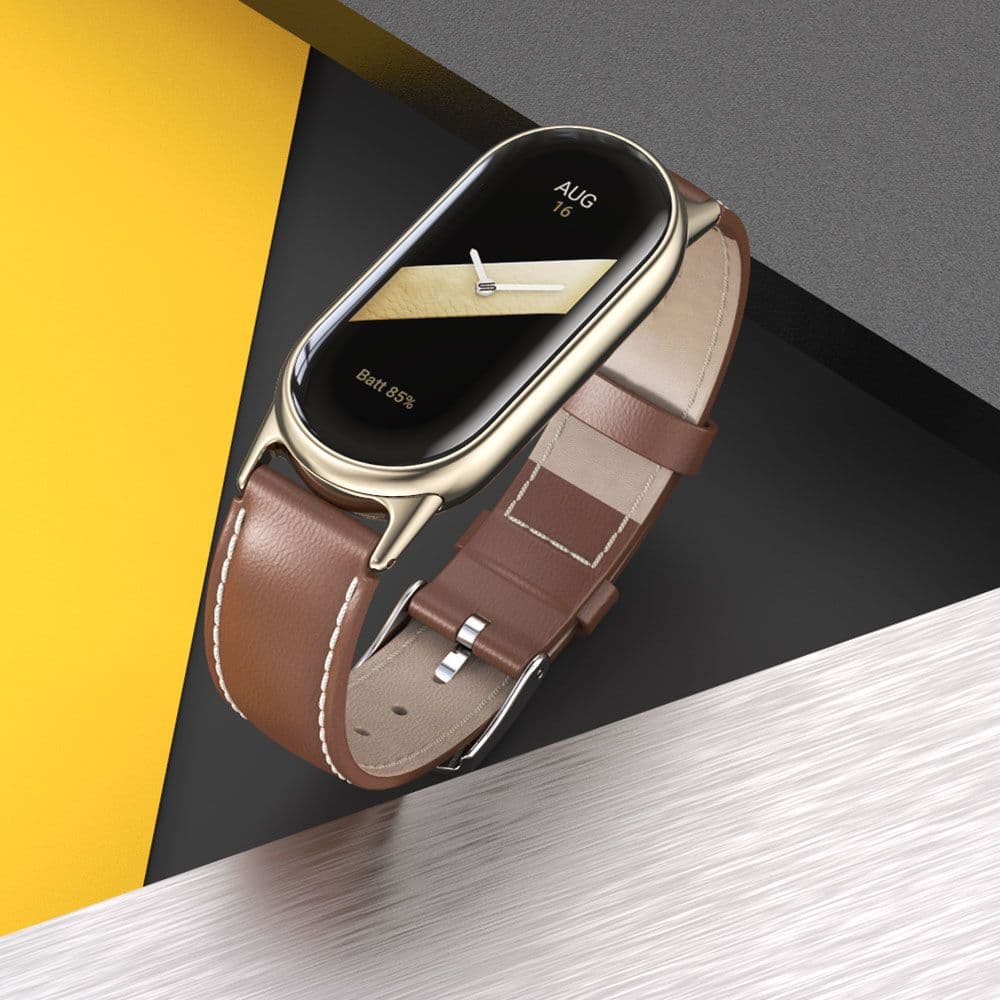 Tech-Protect Leatherfit - Xiaomi Smart Band 8 / 9 / NFC - Μαύρο 3