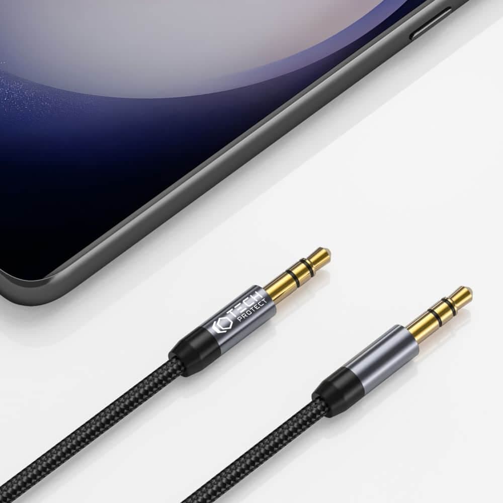 Tech-Protect καλώδιο AUX mini jack 3.5mm 150cm μαύρο 3