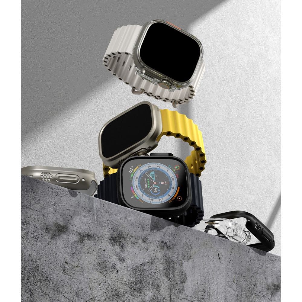 RINGKE Slim 2-pack Apple Watch Ultra 1 / 2 (49 mm) διαφανές & τιτάνιο γκρι 3
