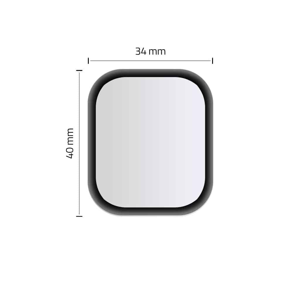 Hofi υβριδικό γυαλί Apple Watch 4/5/6/SE (44MM) μαύρο 2