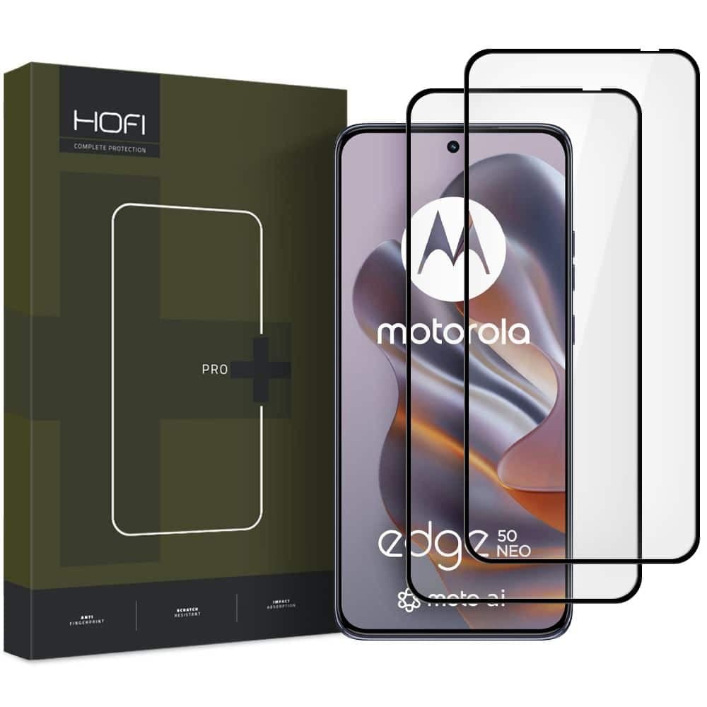 Hofi Glass Pro+ 2-pack tempered glass για Motorola Edge 50 Neo μαύρο
