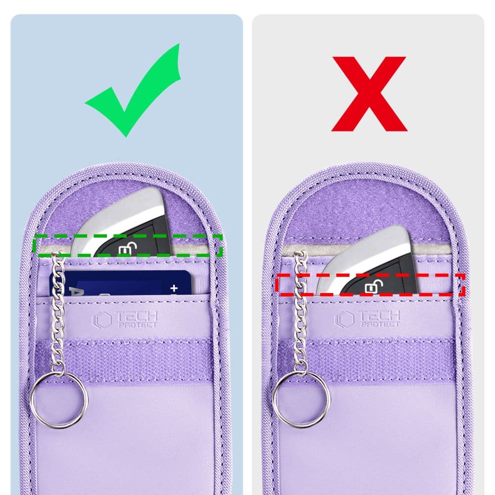 Tech-Protect Faraday KLR100 θήκη Keyless RFID Signal Blocker Λεβάντα 3