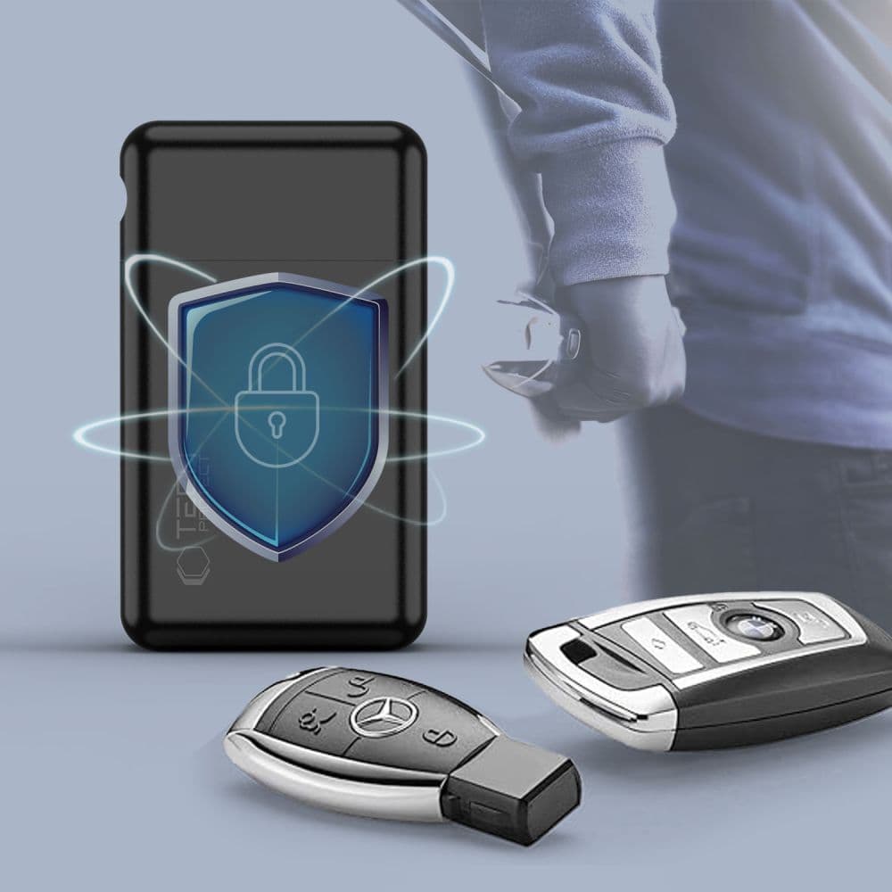 Tech-Protect Faraday KLR200 μεταλλική θήκη RFID σήματος μπλοκαρίσματος μαύρη 3