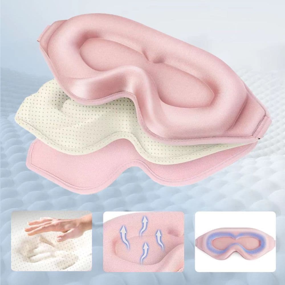 Tech-Protect μάσκα ύπνου EYESHADE ροζ μωρού 4