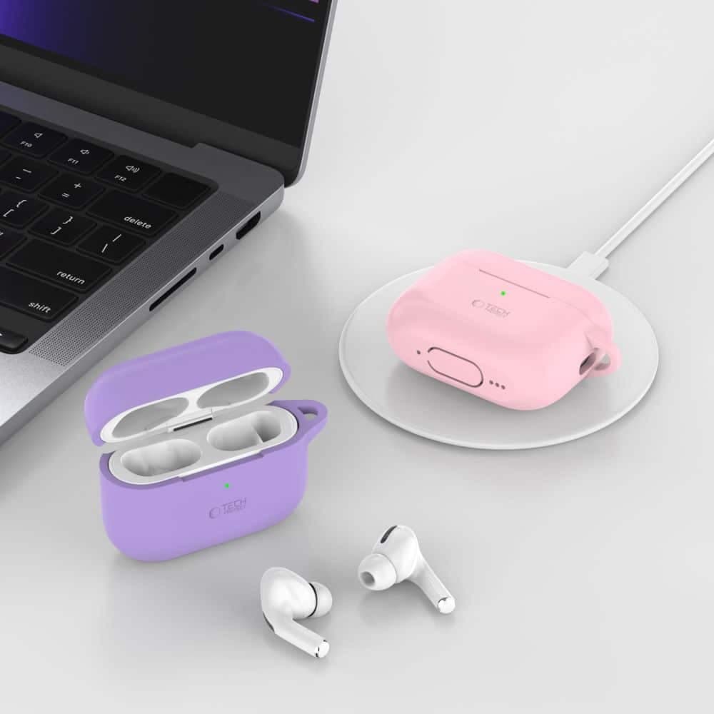 Tech-Protect σιλικόνη γάντζος Apple AirPods Pro 1 / 2 ελαιόλαδο πράσινο 3