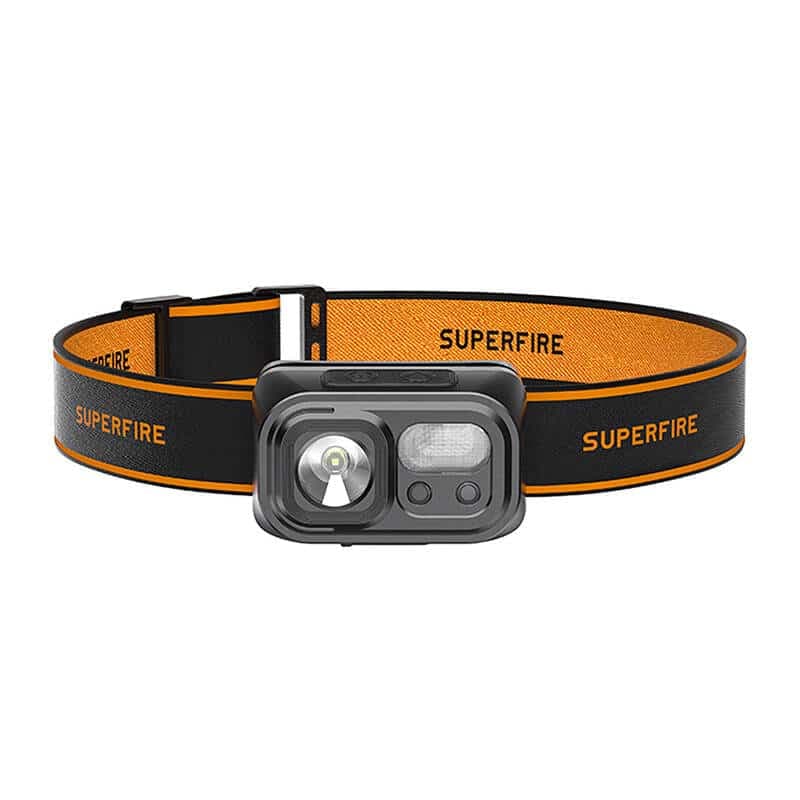 Superfire φακός κεφαλής HL23-S, 350lm, USB-C