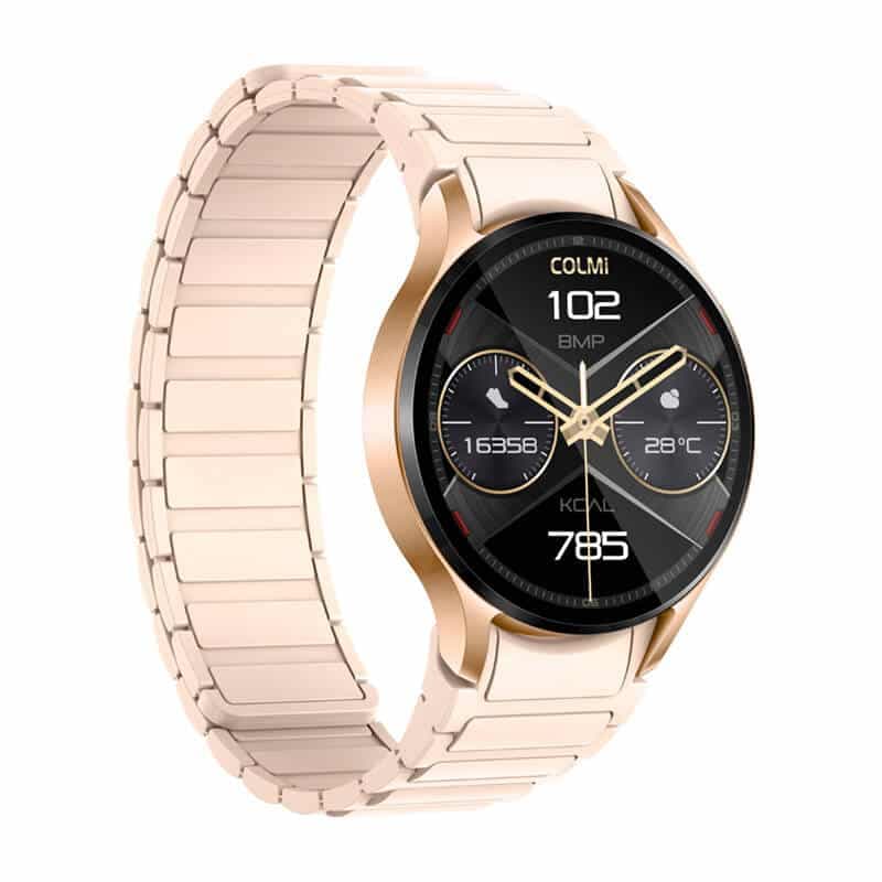 Colmi i28 Ultra smartwatch με μαγνητικό λουράκι (χρυσό) 3