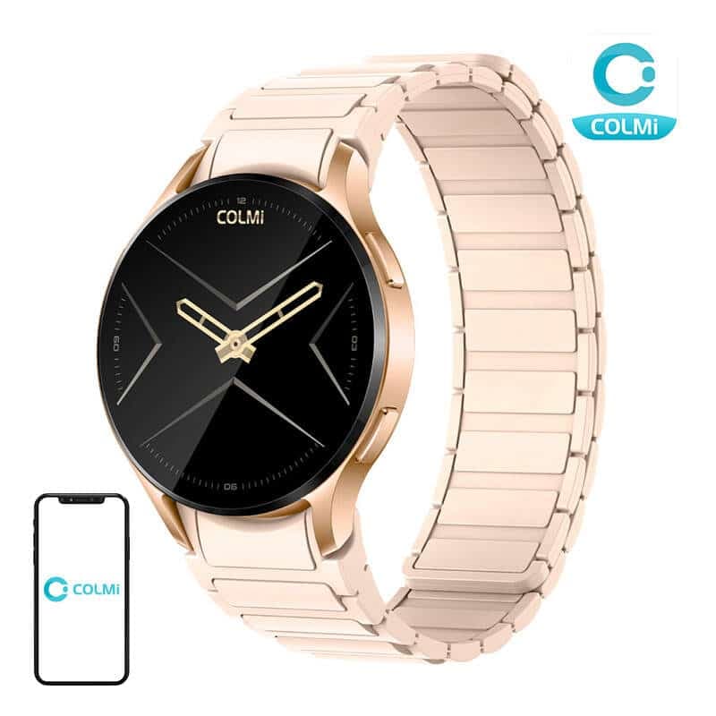 Colmi i28 Ultra smartwatch με μαγνητικό λουράκι (χρυσό)