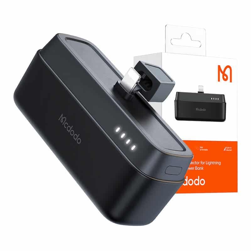 Mcdodo Power Bank MC-6281 20W, 5000mAh με Lightning connector (μαύρο) 4