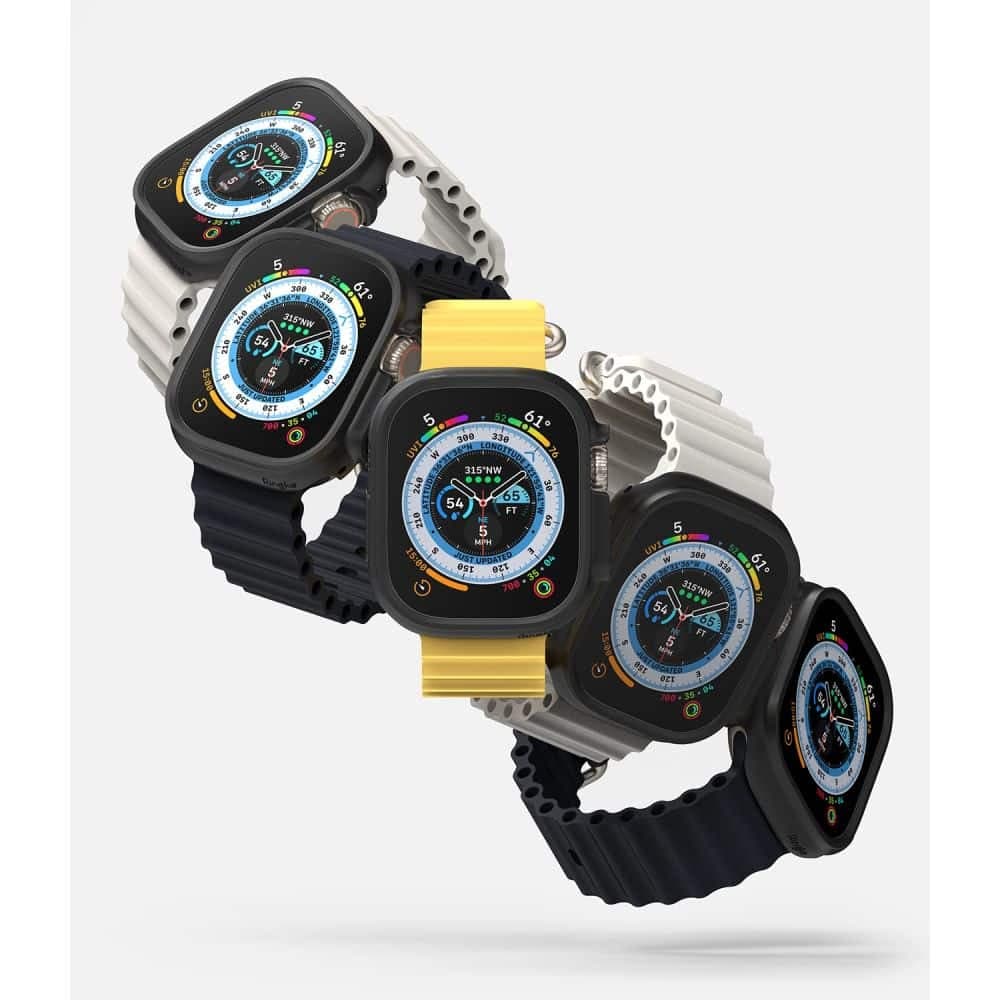 RINGKE Slim 2-pack Apple Watch Ultra 1 / 2 (49 mm) διαφανές & ματ μαύρο 4