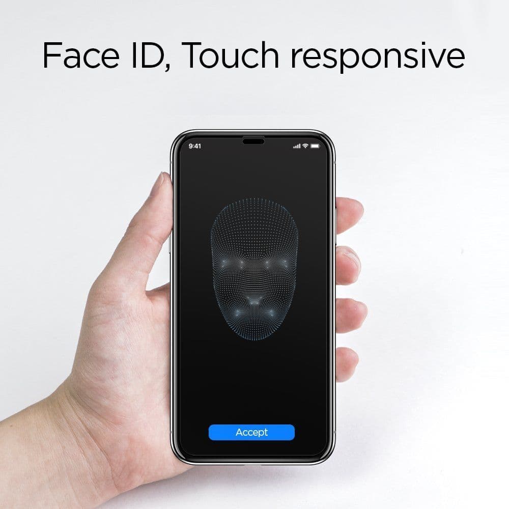 Spigen Glass FC iPhone X / XS / 11 Pro μαύρο 5
