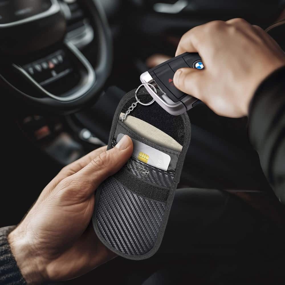 Tech-Protect Faraday KLR100 θήκη Keyless RFID Signal Blocker Carbon 6