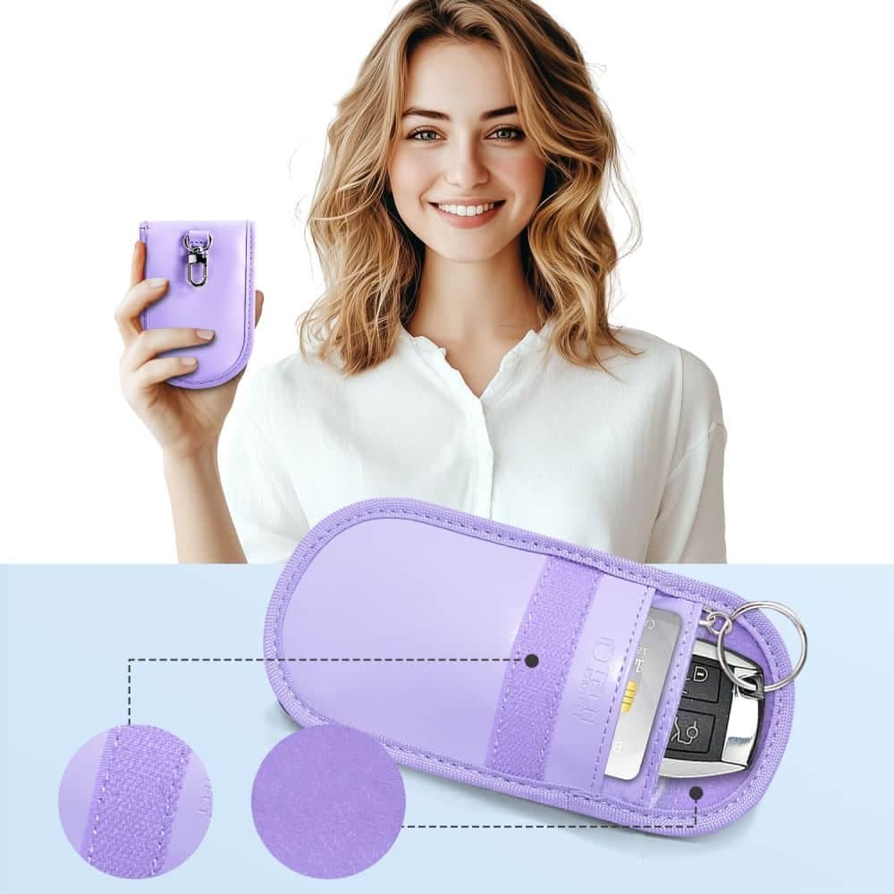 Tech-Protect Faraday KLR100 θήκη Keyless RFID Signal Blocker Λεβάντα 4