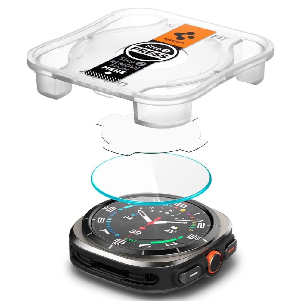 Spigen Glass.TR ”EZ-FIT” 2-pack Galaxy Watch Ultra (47 mm) διαφανές 5