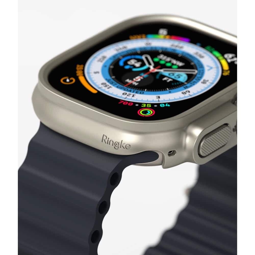 RINGKE Slim 2-pack Apple Watch Ultra 1 / 2 (49 mm) διαφανές & τιτάνιο γκρι 5