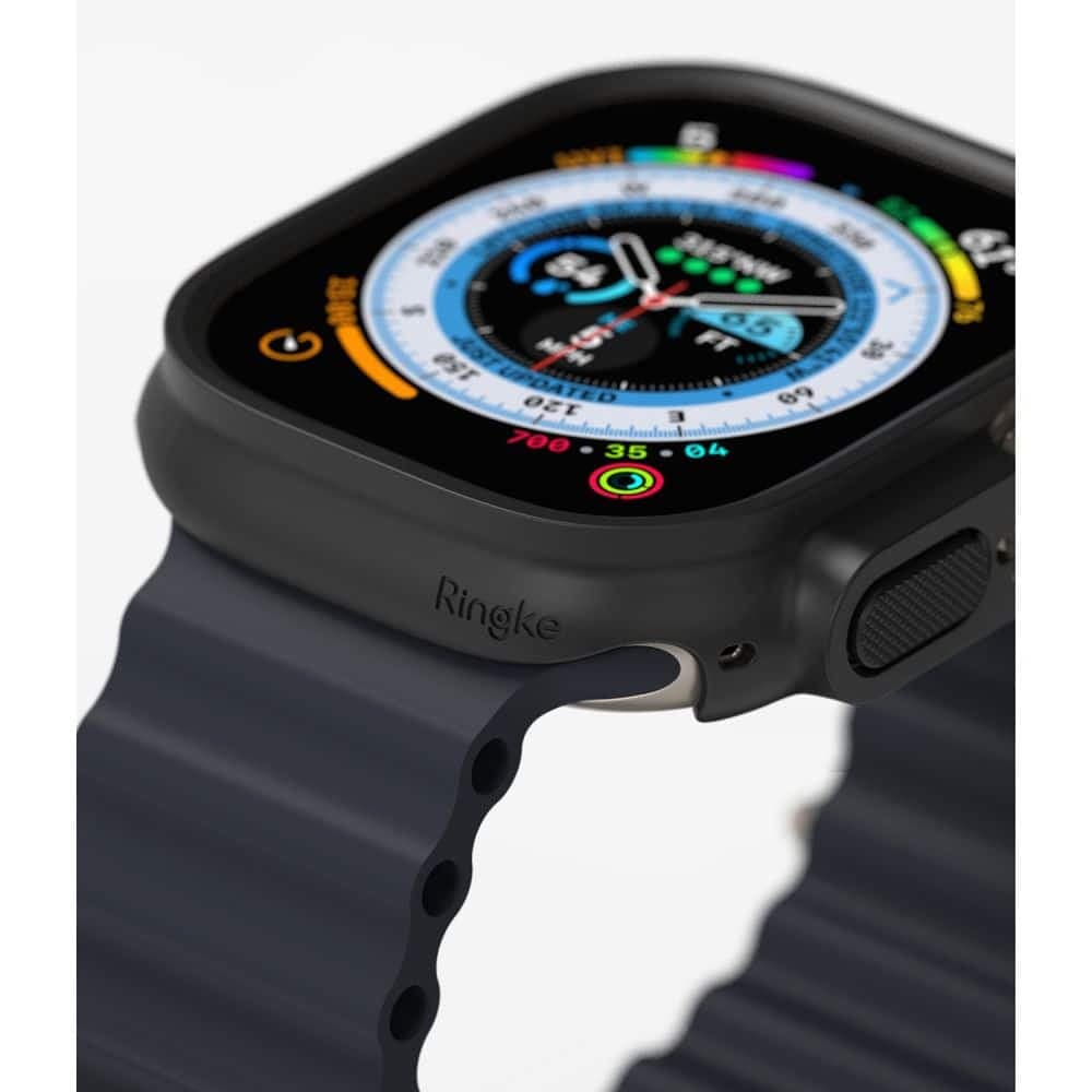 RINGKE Slim 2-pack Apple Watch Ultra 1 / 2 (49 mm) διαφανές & ματ μαύρο 5