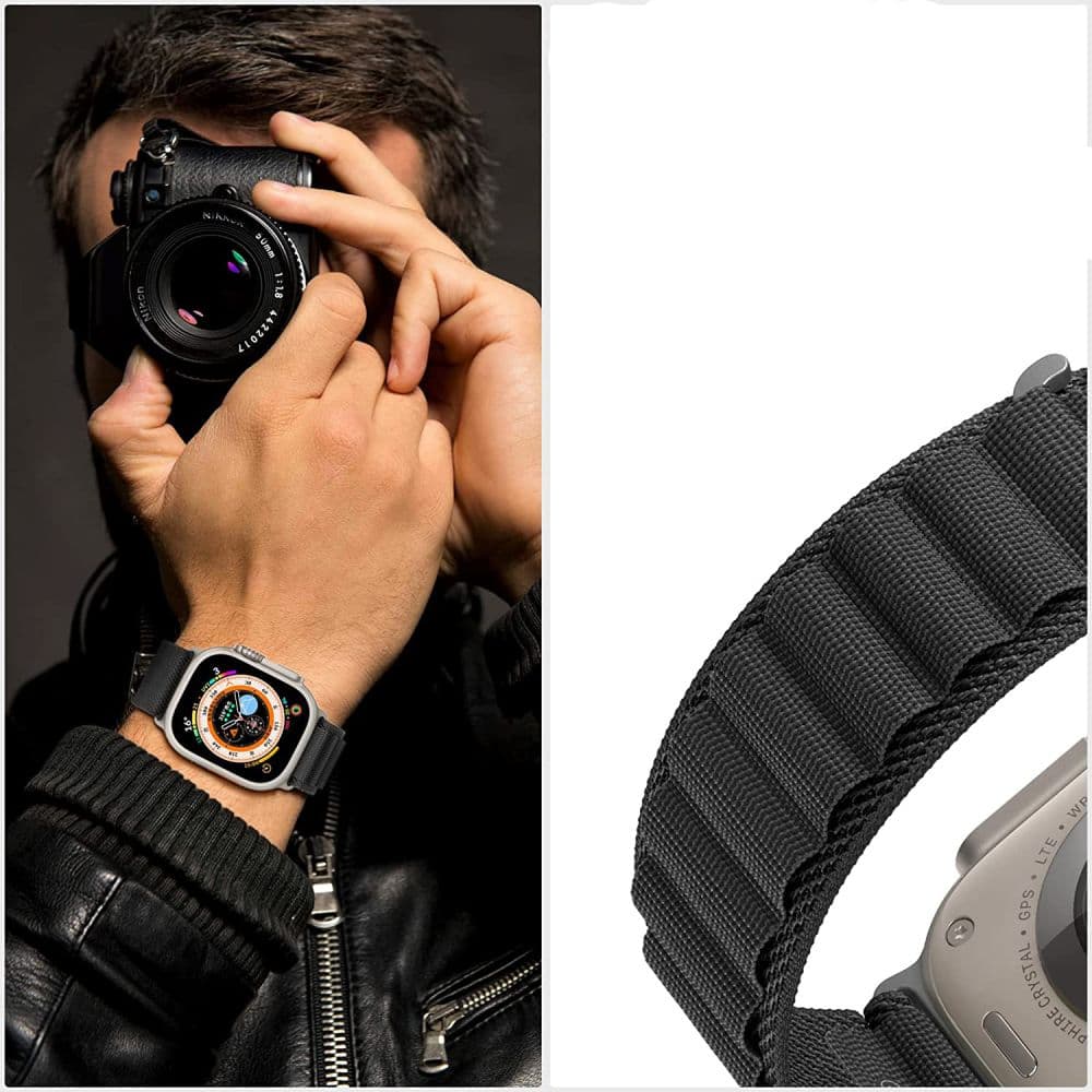 TECH-PROTECT Nylon Pro - θήκη για Apple Watch 6 / 7 8 9 10 SE Ultra 1 2 - Πράσινο 4