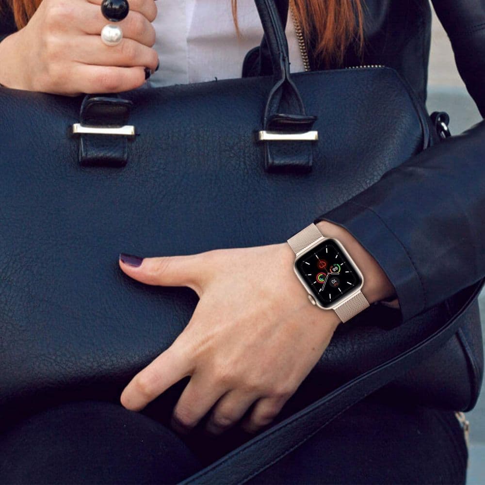TECH-PROTECT Μιλιάνεζ Μπάντα - θήκη για Apple Watch 6 / 7 8 9 10 SE Ultra 1 2 - Μαύρο 5
