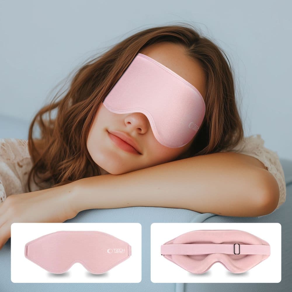 Tech-Protect μάσκα ύπνου EYESHADE ροζ μωρού 6