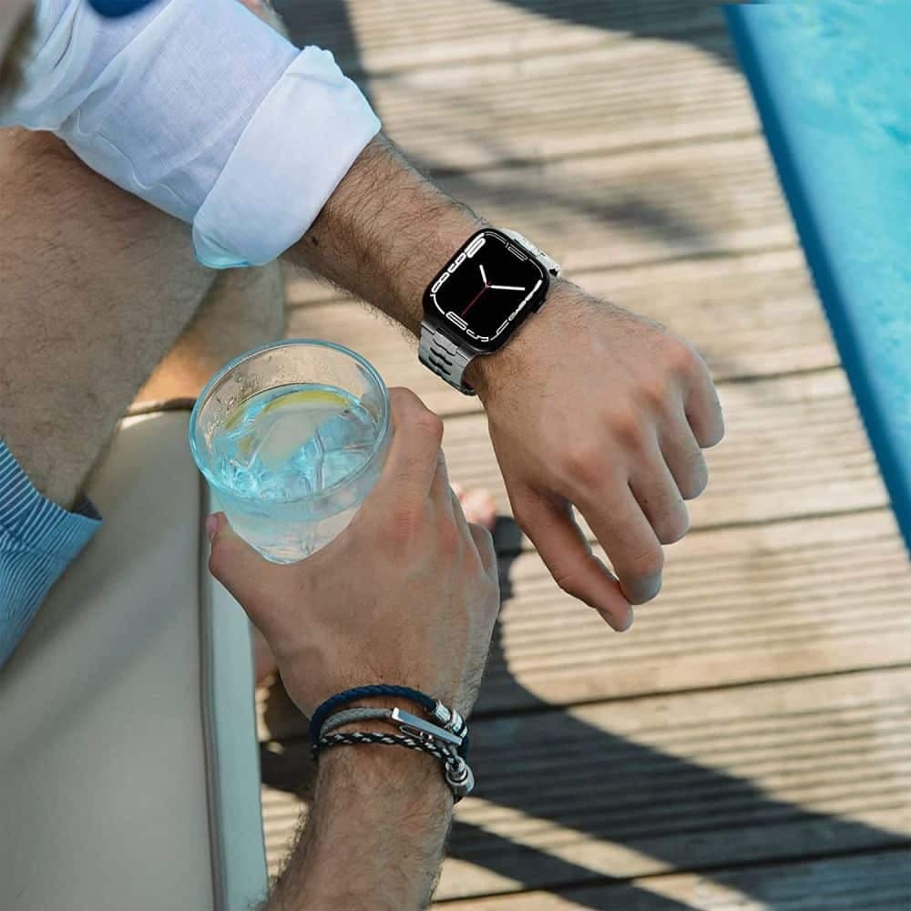 TECH-PROTECT Stainless Line - θήκη για Apple Watch 6 / 7 8 9 10 SE Ultra 1 2 - Διάφανο 5