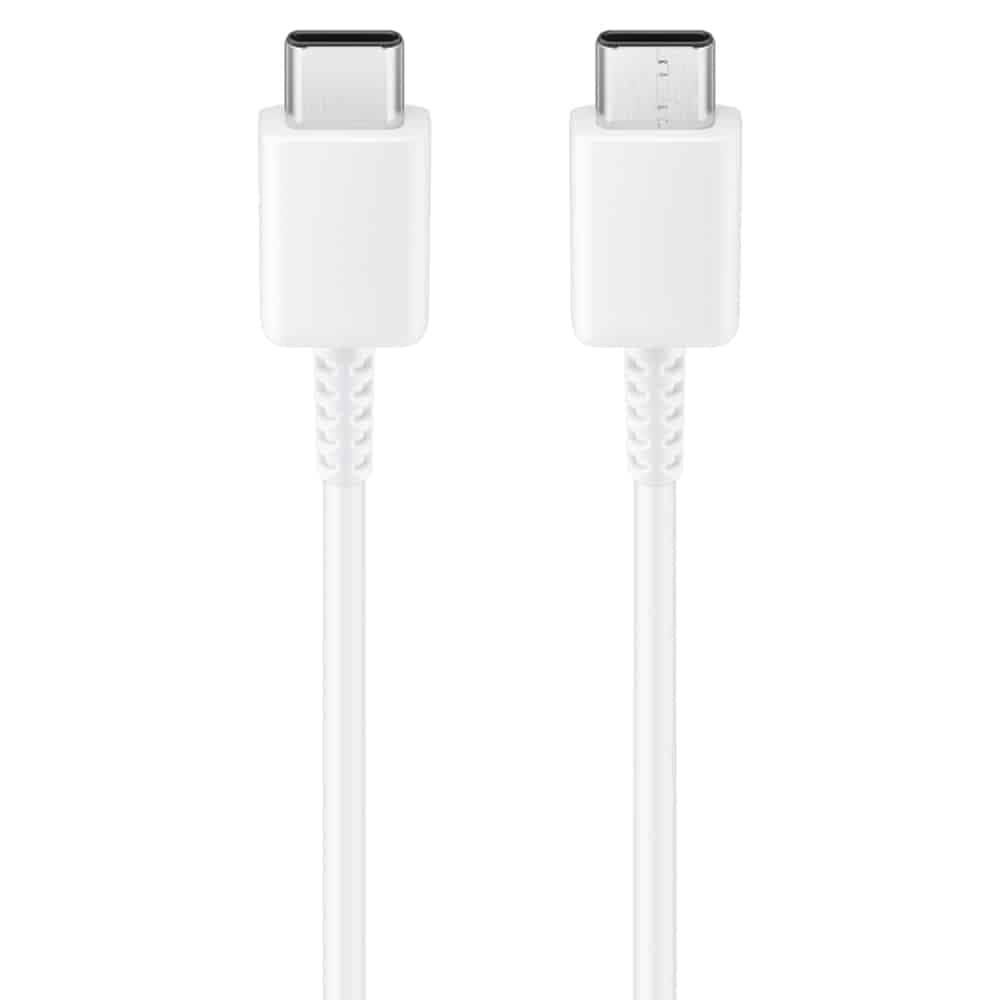 Samsung - Καλώδιο Δεδομένων (EP-DW767JWE) - USB-C σε Type-C, Γρήγορη Φόρτιση, 25W, 1.8m - Λευκό (Χονδρική Συσκευασία)