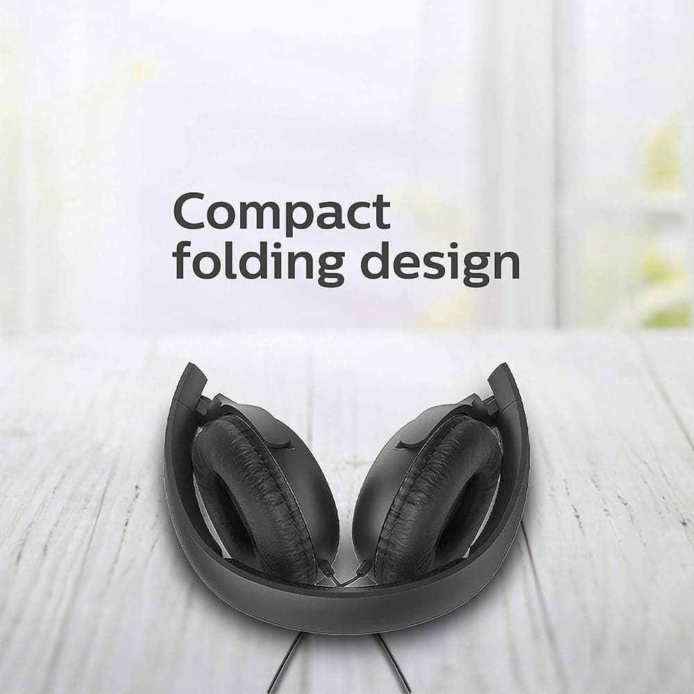 Philips - Ενσύρματα Ακουστικά (UH201BK/00) - On-Ear, Jack 3.5mm, Αναδιπλούμενα, Μικρόφωνο, Έλεγχος Έντασης, 1.2m - Μαύρο 6