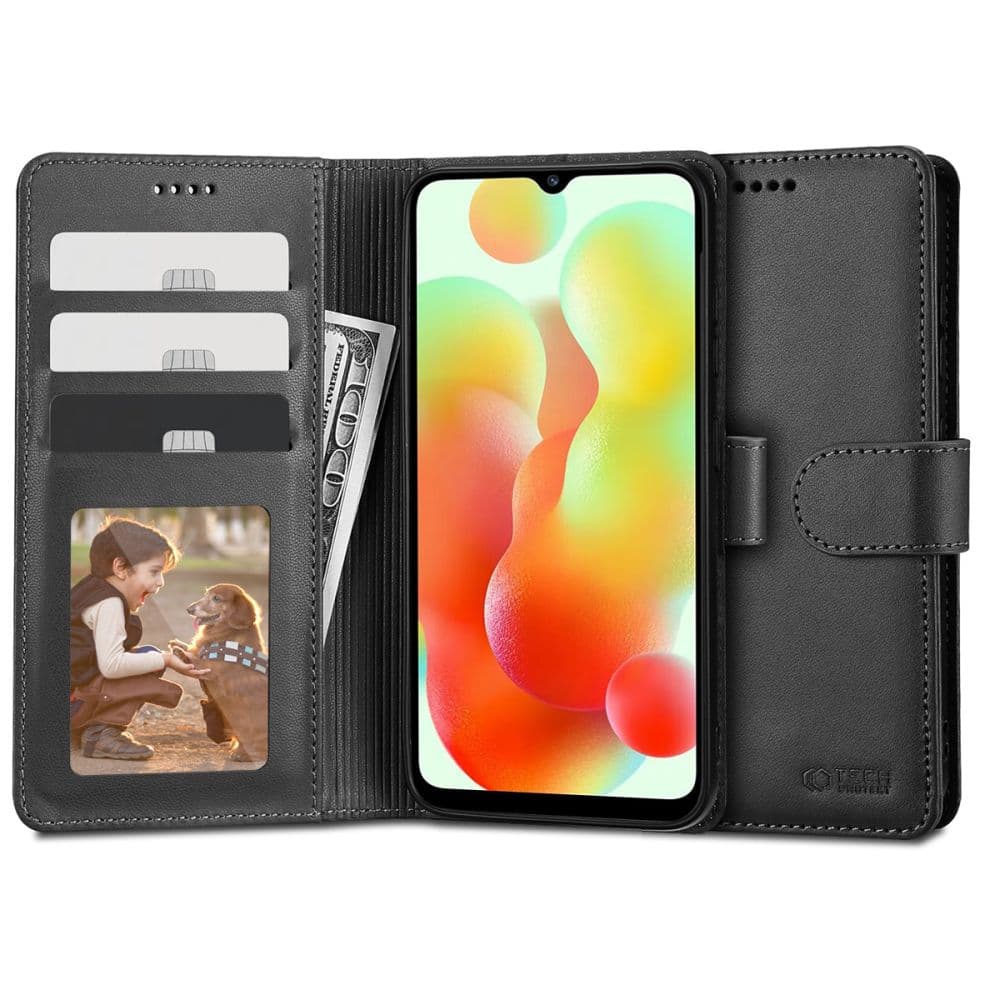 TECH-PROTECT Wallet - θήκη για Xiaomi Redmi 12C - Μαύρο