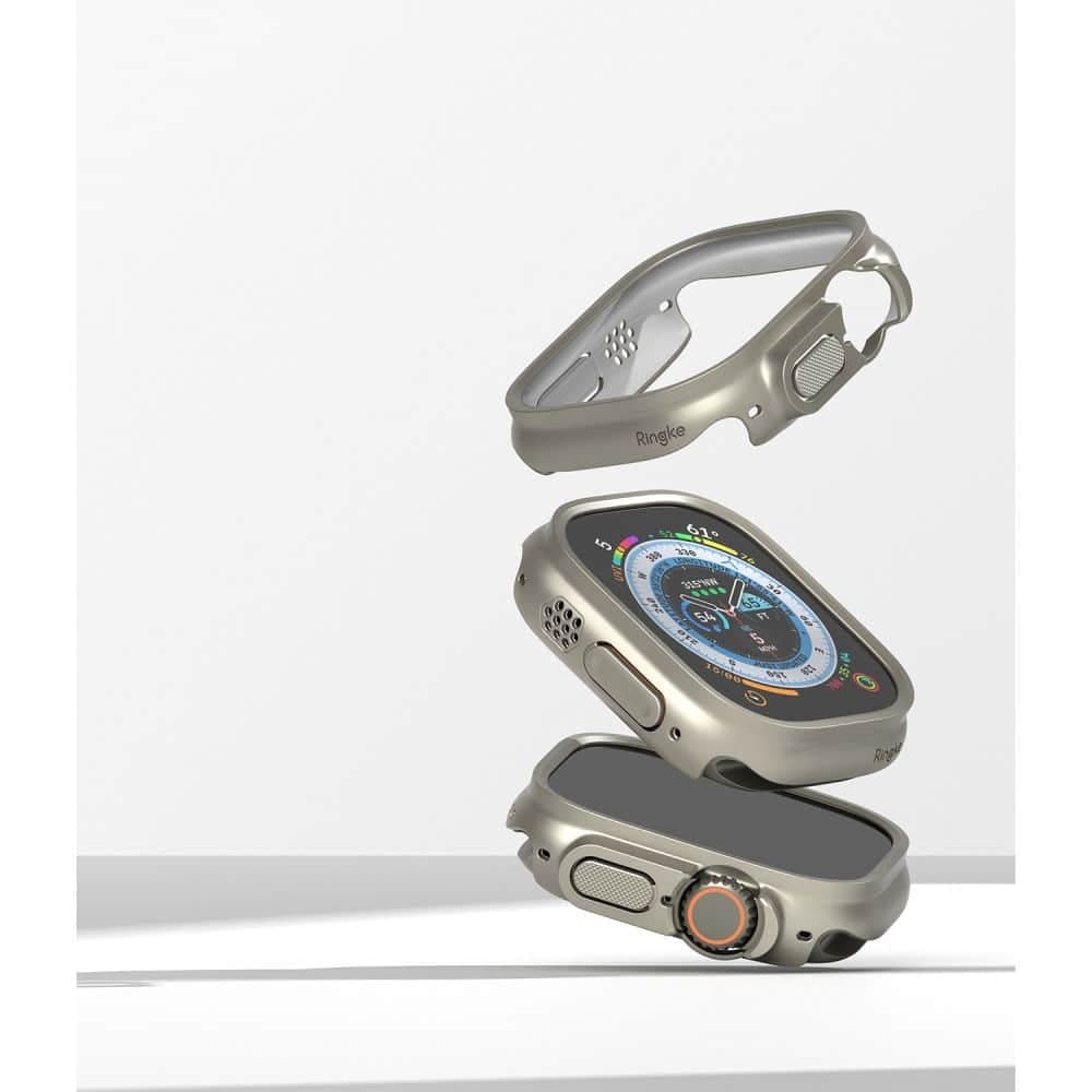 RINGKE Slim 2-pack Apple Watch Ultra 1 / 2 (49 mm) διαφανές & τιτάνιο γκρι 6
