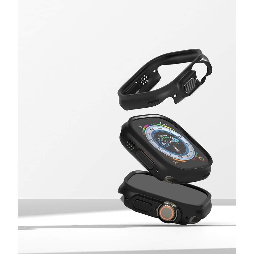 RINGKE Slim 2-pack Apple Watch Ultra 1 / 2 (49 mm) διαφανές & ματ μαύρο 6
