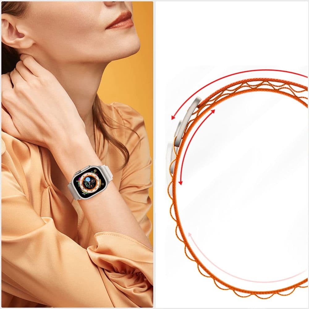 TECH-PROTECT Nylon Pro - θήκη για Apple Watch 6 / 7 8 9 10 SE Ultra 1 2 - Πράσινο 5