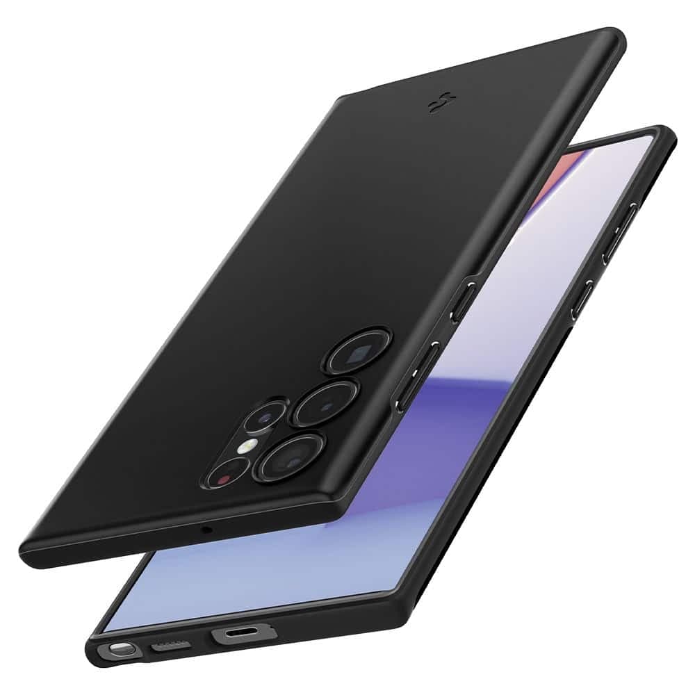 Spigen Thin Fit - θήκη για Samsung Galaxy S22 Ultra - Μαύρο 8